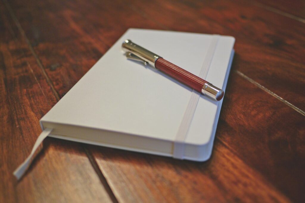 Closed diary symbolizing hidden thoughts and fear of speaking up.